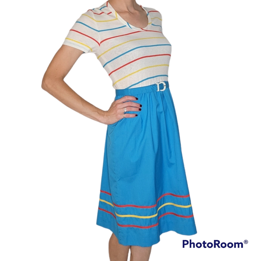 Vintage 80s does 50s Dress- Size Medium - Picture 2 of 6